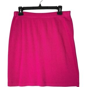 Vinage St. John Santana Knit Pink Mini Skirt Simple Old Money Stealth Wealth 10